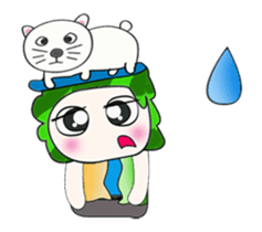 .... Mr. Tamura and cat... sticker #14042481