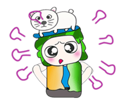 .... Mr. Tamura and cat... sticker #14042484