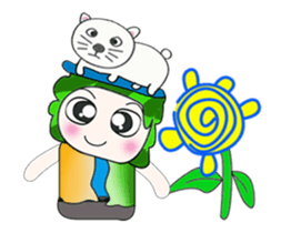 .... Mr. Tamura and cat... sticker #14042485