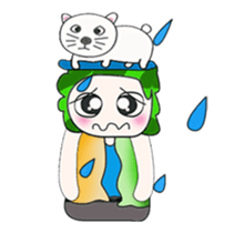 .... Mr. Tamura and cat... sticker #14042489