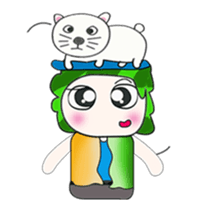 .... Mr. Tamura and cat... sticker #14042490