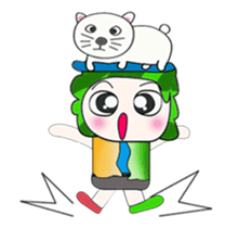 .... Mr. Tamura and cat... sticker #14042491