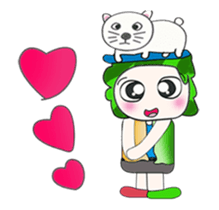 .... Mr. Tamura and cat... sticker #14042492