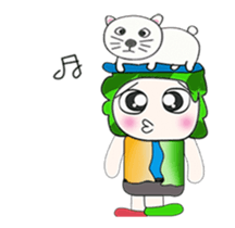 .... Mr. Tamura and cat... sticker #14042493