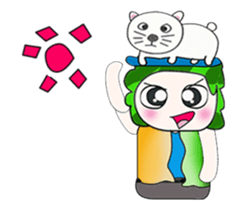 .... Mr. Tamura and cat... sticker #14042494