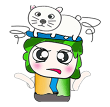 .... Mr. Tamura and cat... sticker #14042495