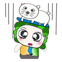 .... Mr. Tamura and cat... sticker #14042497