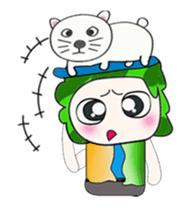 .... Mr. Tamura and cat... sticker #14042499