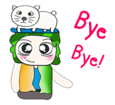 .... Mr. Tamura and cat... sticker #14042500