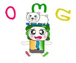 .... Mr. Tamura and cat... sticker #14042501