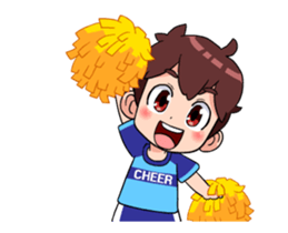CHEERING BOYS sticker #14042574