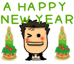 New Year's dad Sticker sticker #14042747