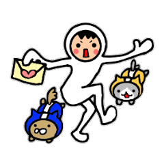 Friends playing with costumes