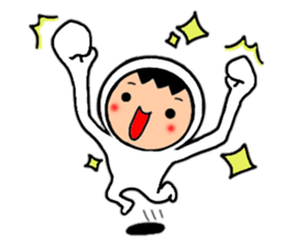 Friends playing with costumes sticker #14043366