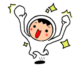 Friends playing with costumes sticker #14043366