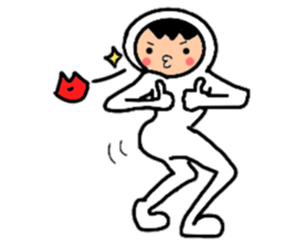 Friends playing with costumes sticker #14043368