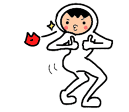 Friends playing with costumes sticker #14043368