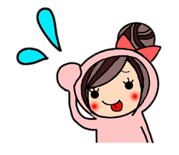 Friends playing with costumes sticker #14043371