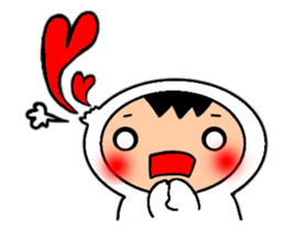 Friends playing with costumes sticker #14043372