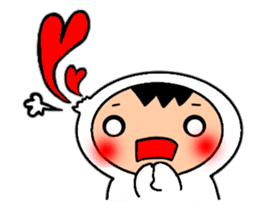 Friends playing with costumes sticker #14043372