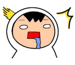 Friends playing with costumes sticker #14043376