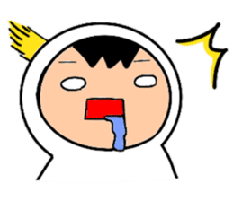 Friends playing with costumes sticker #14043376