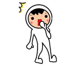 Friends playing with costumes sticker #14043378