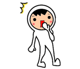 Friends playing with costumes sticker #14043378