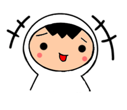 Friends playing with costumes sticker #14043380