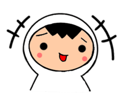 Friends playing with costumes sticker #14043380