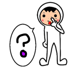 Friends playing with costumes sticker #14043382