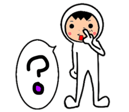 Friends playing with costumes sticker #14043382