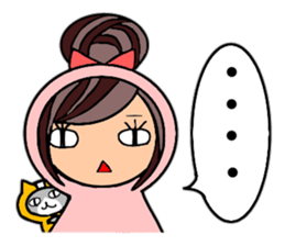 Friends playing with costumes sticker #14043383