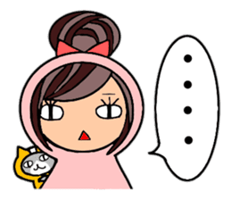 Friends playing with costumes sticker #14043383