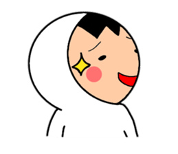 Friends playing with costumes sticker #14043384