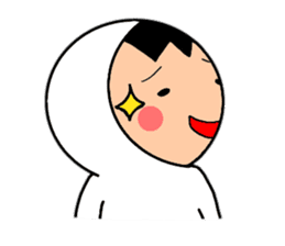 Friends playing with costumes sticker #14043384