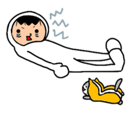 Friends playing with costumes sticker #14043385