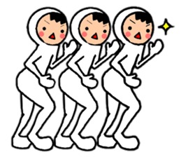 Friends playing with costumes sticker #14043387