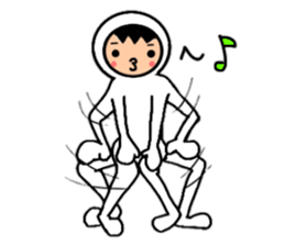 Friends playing with costumes sticker #14043388