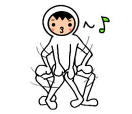 Friends playing with costumes sticker #14043388