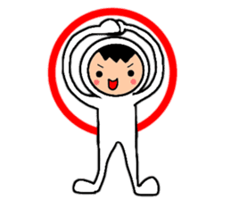 Friends playing with costumes sticker #14043390