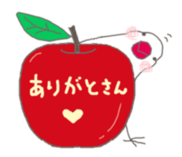 white Java sparrow (event of winter) sticker #14043553