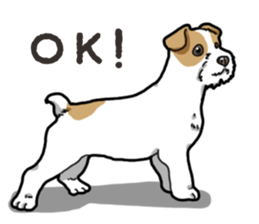 Wanko-Biyori JRT-Jack Russell terrier sticker #14043695