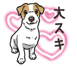Wanko-Biyori JRT-Jack Russell terrier sticker #14043716