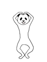 Pandas move violently sticker #14043756