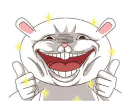 Strange Bunny Animated sticker #14044040