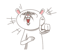 Strange Bunny Animated sticker #14044041