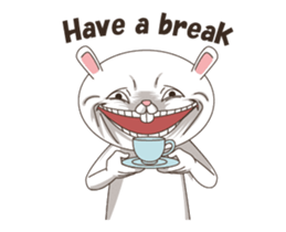 Strange Bunny Animated sticker #14044042