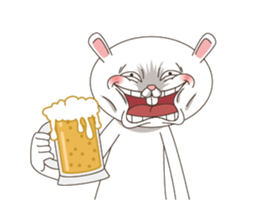 Strange Bunny Animated sticker #14044048