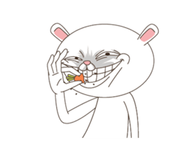 Strange Bunny Animated sticker #14044049